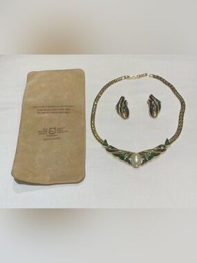 Grossé parure (necklace and earring set) mid-century German costume jewelry
